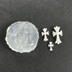 シリコンモールド クロス型 クロムパーツ クロムモールド