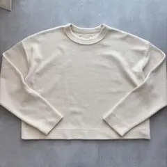 MEYAME クルーネックプルオーバー アイボリー