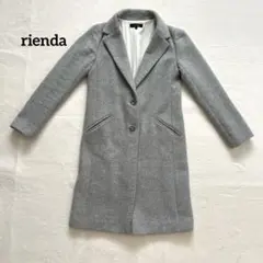 rienda グレー ロングコート Sのサムネイル