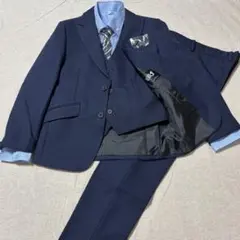 美品✨160cm卒業式スーツ 6点セット ワンダーファクトリー　ネイビー男の子