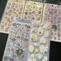 うるちゅる　シール　サンリオ　おばけーぬ