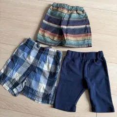 ベビー服 ショートパンツ3点セット 95cm未満