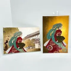 【新品未開封】踊る埴輪＆見返り美人　修理プロジェクト　初音ミク　ポストカード2種