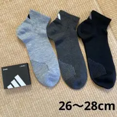 メンズ　ソックス　アディダス　３足