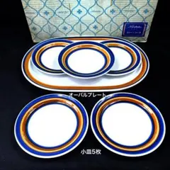 ノリタケ　楕円形の絵皿 NORITAKEノリタケ 日本陶器会社 ローレンス 楕円形プレート＆17.5cm