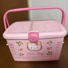 【美品】レア　ハローキティ　カゴ　バスケット　野いちごキティ　当時物のサムネイル