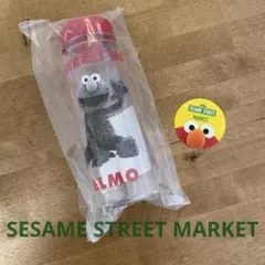 新品未開封♢セサミストリートマーケット オリジナル 水筒 エルモ ステッカーのサムネイル