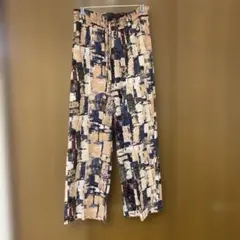 総柄イージーパンツ