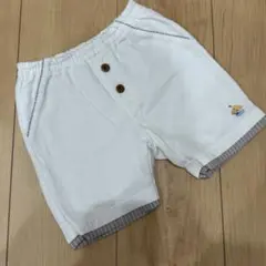 ファミリア　ショートパンツ　ホワイト　90