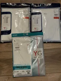 YG Vネック Tシャツ Lサイズ 3枚セット