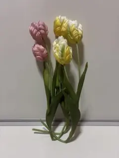 造花 アートフラワー チューリップ ピンク イエロー