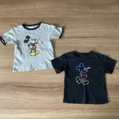 【120サイズ】ユニクロ UT キッズ ミッキーマウス Tシャツ 2枚セット