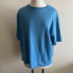 UNTITLED アンタイトル 半袖 ニット Tシャツ ブルー ゆったり 美品のサムネイル