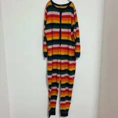올드 네이비 멀티 보더 패턴 라운드넥 긴팔 골지 빅사이즈 코튼