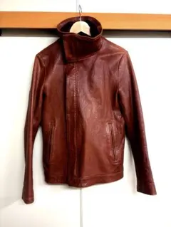 Edition エディション 本革 レザージャケット スタンドカラー ブラウン