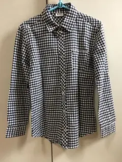 ギンガムチェック長袖シャツ