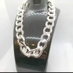 新品✨　ネックレス　シルバー　チェーン　極太　大ぶり　大きい