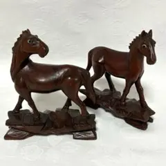親子馬 平松宏春 金工芸 置物 - メルカリ