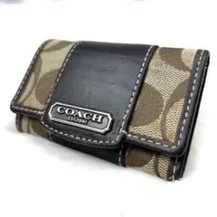 COACH コーチ キーケース 6連 シグネチャー キャンバス