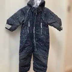 子供用スキーウェア ダークグレー 星柄　80