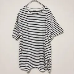 LEPSIM ボーダー 半袖 Tシャツ ホワイト×ブラック F