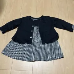 COMME CA ISM チェック柄ワンピースセット