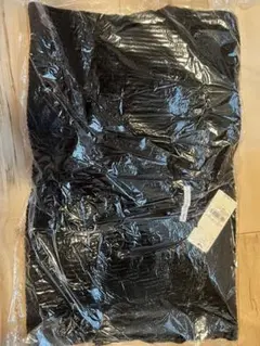 新品タグ付 イーハイフン 畦Vネック ニットワンピース 黒 F