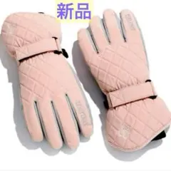 新品 レディース スノーグローブ 手袋 スキー スノーボード ピンク 防寒 撥水