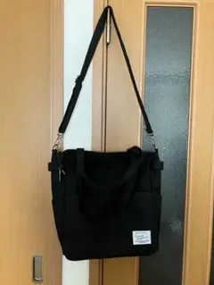 ショルダーバッグ トートバッグ 2way 黒 ブラック A4