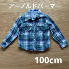 アーノルドパーマー　100cm チェック　シャツ　男の子　長袖　襟付き