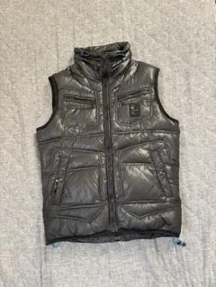DIESEL ブラック ダウンベスト Sサイズ
