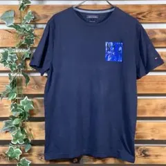 トミーヒルフィガー Tシャツ XL ネイビー ボックスロゴ ビッグシルエット
