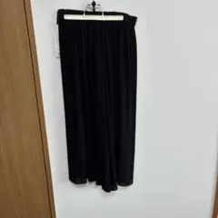 UNIQLO シフォンプリーツスカートパンツ ブラック L