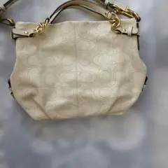 COACHショルダー、トートバッグ(アイボリー)