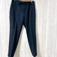 URBAN RESEARCH DOORS スラックス パンツ ネイビーテーパード