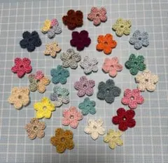 花モチーフ編み 30枚