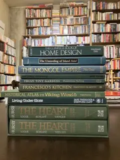 洋書　ディスプレイ用　10冊セット　まとめ売り　緑