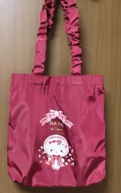 しまむら青木美沙子コラボ　ハローキティ トートバッグ ワインレッド