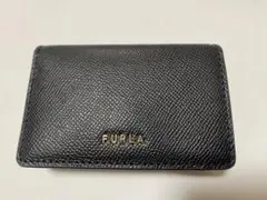 ブラック レザー 美品 FURLA 名刺入れのサムネイル