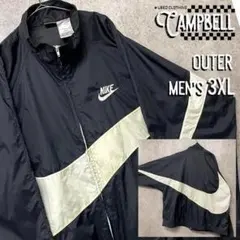 【激レア3XL☆EURO輸入90s】ナイキ ビッグスウッシュ ナイロンジャケット