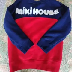 s*a様 人気☆ミキハウス バックロゴトレーナー100cm