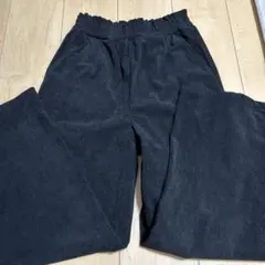 コーデュロイ素材 ワイドパンツ