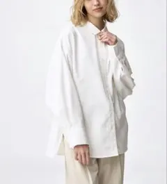 【美品】ドルマンスリーブシャツ GU Lサイズ