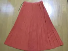 美品　EVEX by KRIZIA　プリーツ加工ロングスカート 40　テラコッタのサムネイル