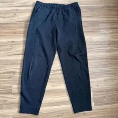 UNIQLO(ユニクロ) ニットフリースイージーアンクルパンツ 黒 L