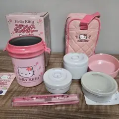 レトロ　日本製　Hello Kitty ステンレスランチャー 800ml