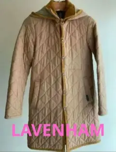 歳末値下げ中！LAVENHAM　ウール混　キルティングコート　フード付き