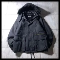 00s archive PPFM ギミック ファー ジャケット 黒 Y2K