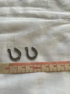 90sビンテージ♡馬の蹄 ♡2個幸運のシンボル　ハンドメイド