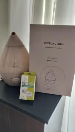 shizuku mini ASZ-150 超音波式アロマ加湿器 ピンク 箱付きのサムネイル